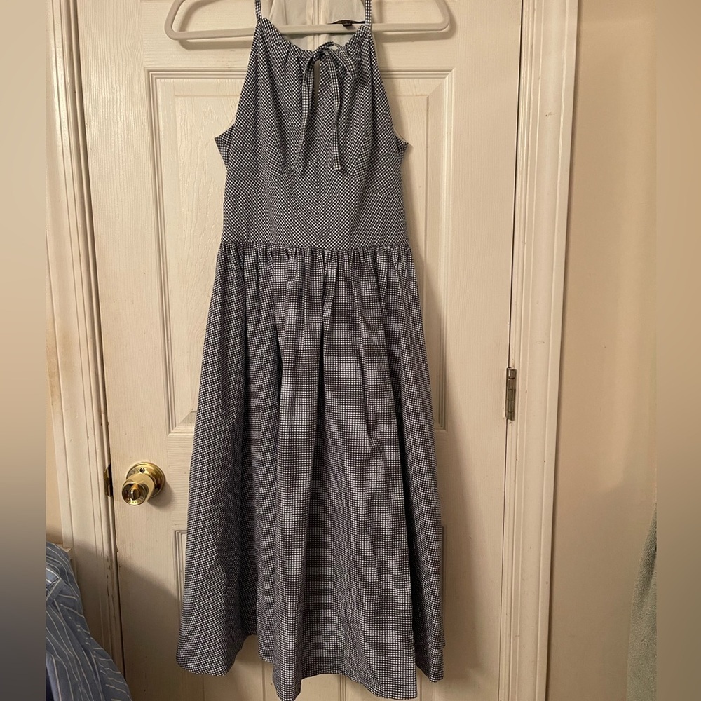 Brooks Brothers Blue and White Gingham Dress